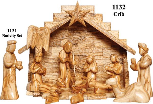 Crib with Nativity Sets
