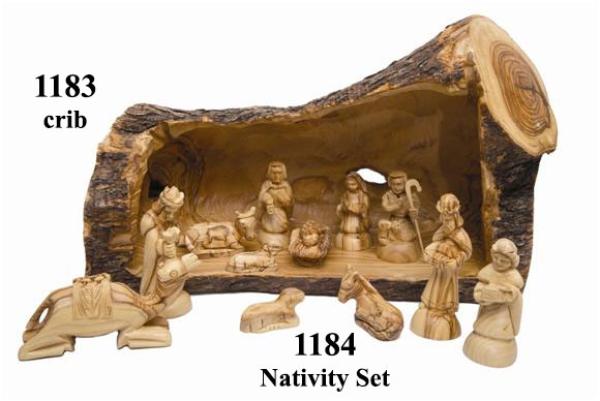 Crib with Nativity Sets