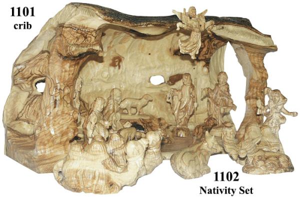 Crib with Nativity Sets