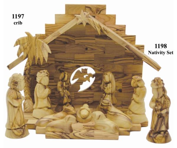 Crib with Nativity Sets