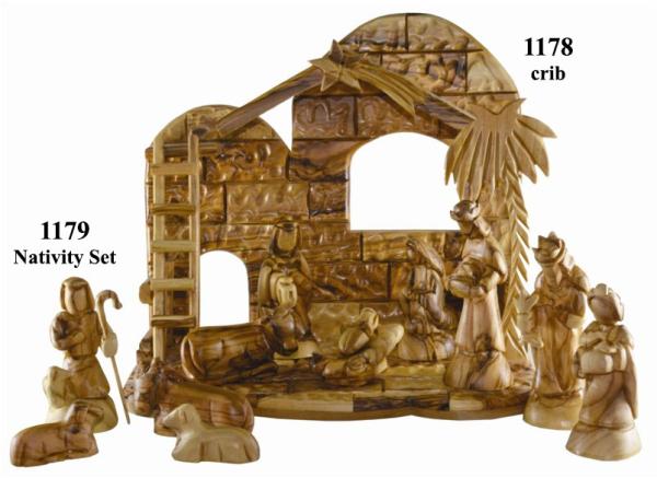Crib with Nativity Sets